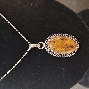 Pietersite Silver Pendant